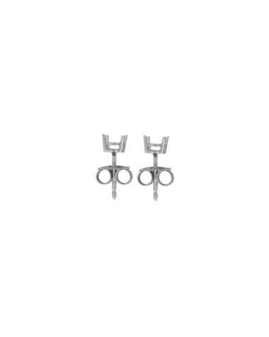 18CT W/G TRAD EAR MOUNT 50pt